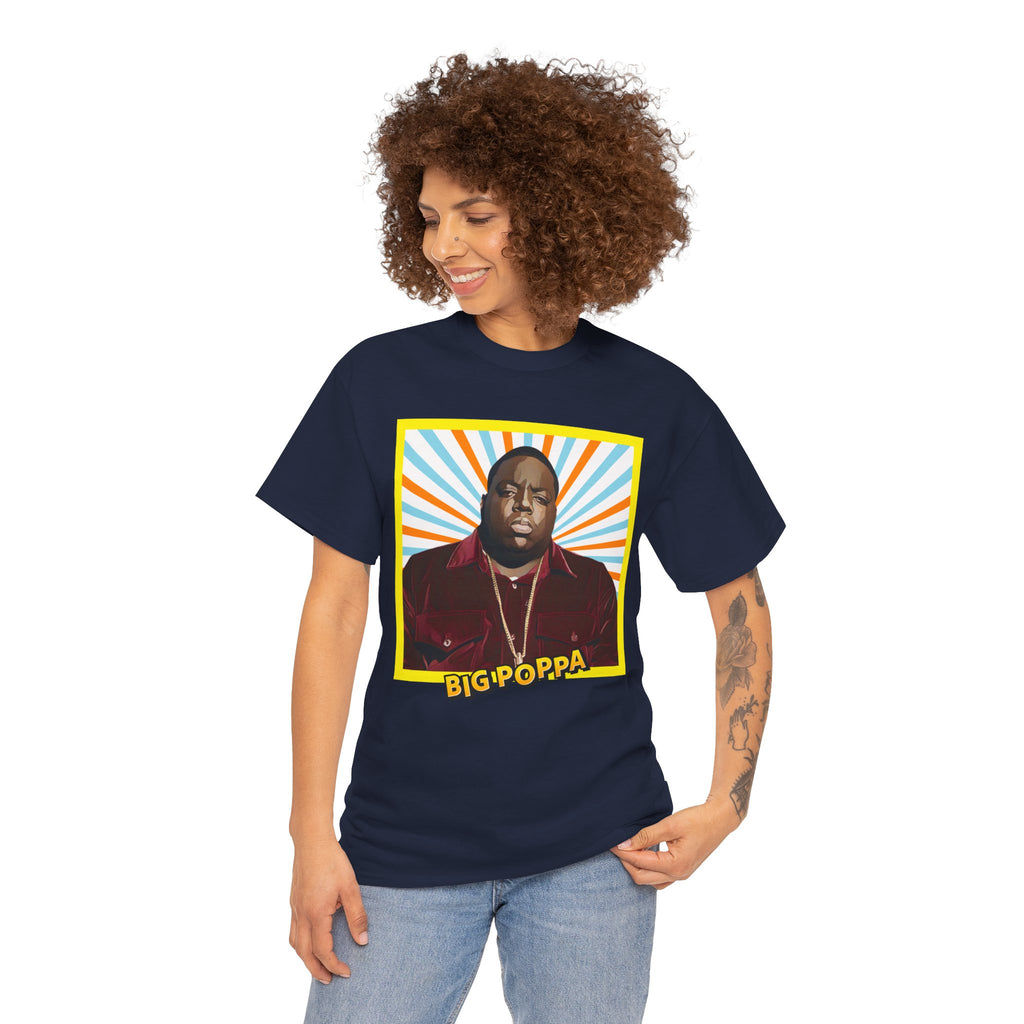 Graphic Tee — "Big Poppa" Retro Portrait T-Shirt