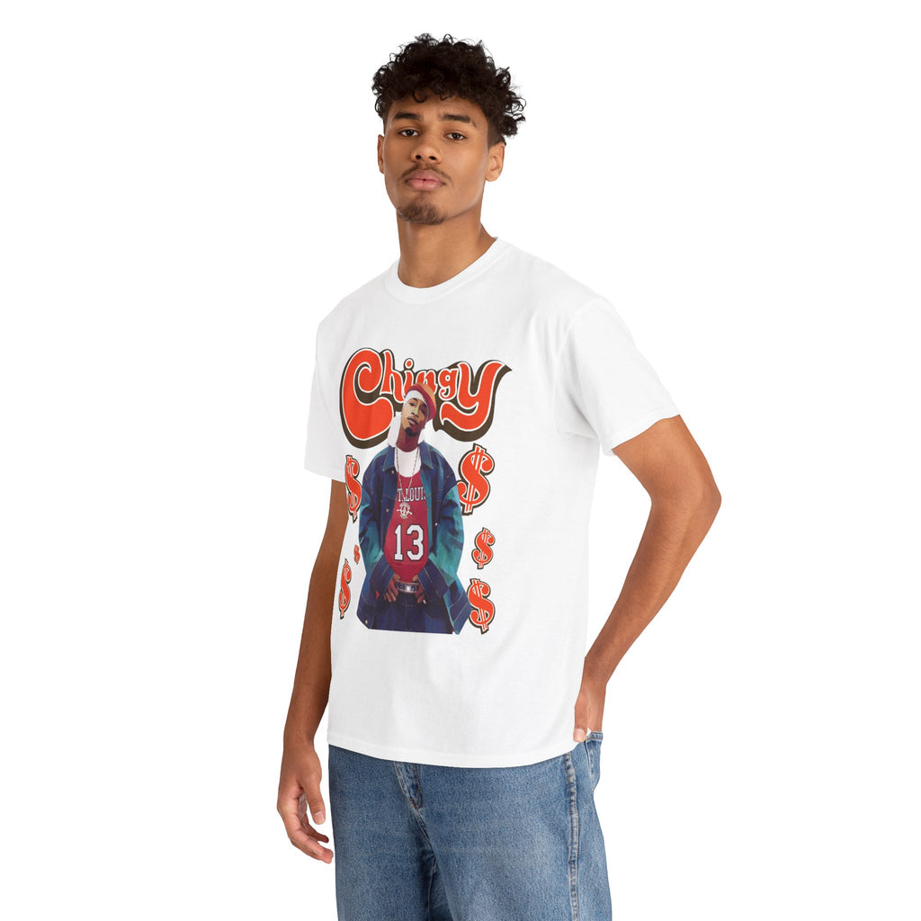 Chingy Retro Rap Tee — "Chingy" Graphic Shirt with Dollar Sign Motif