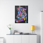 'Last Weekend' - Abstract Colorful Sensual Canvas Print — Matte Stretched Wall Art