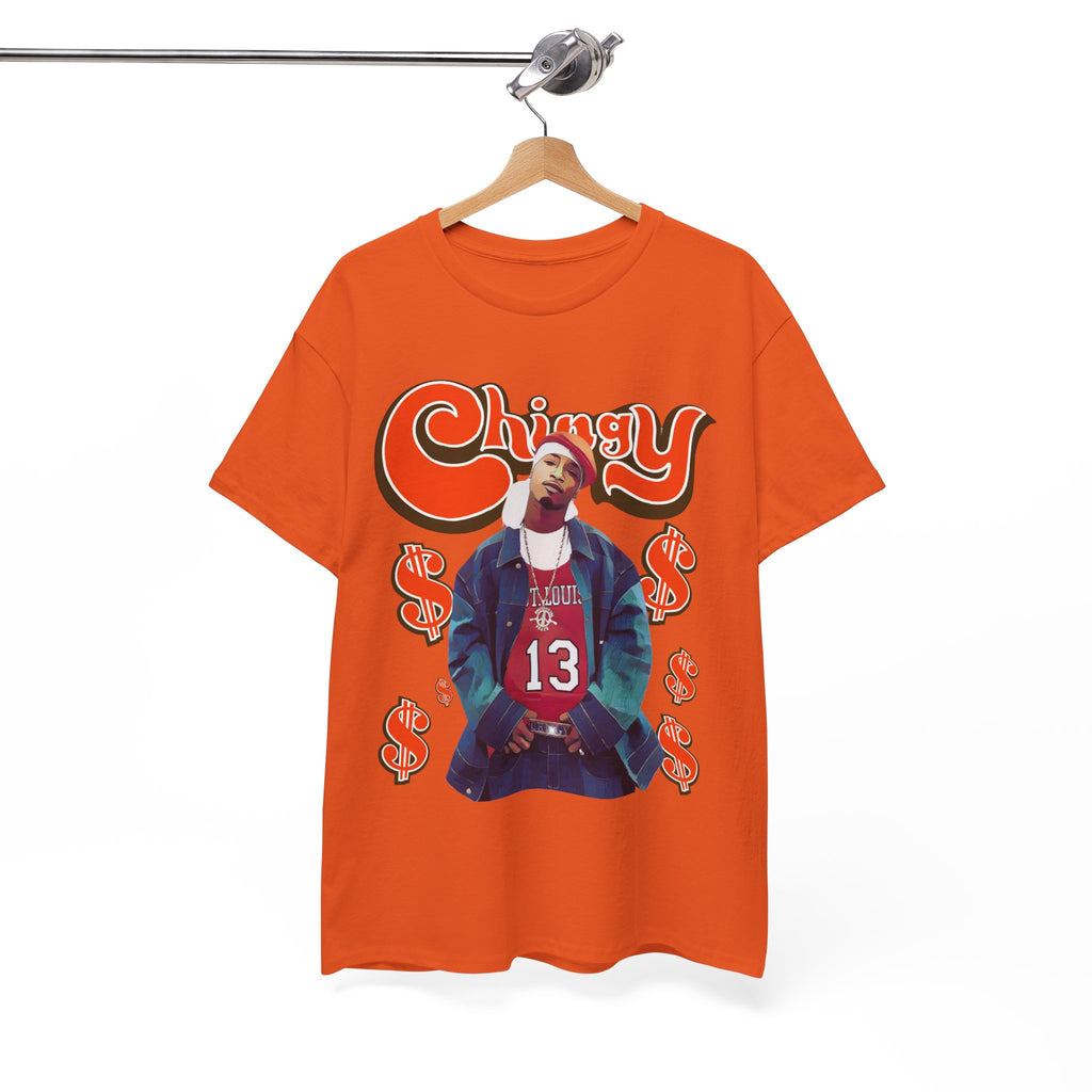 Chingy Retro Rap Tee — "Chingy" Graphic Shirt with Dollar Sign Motif