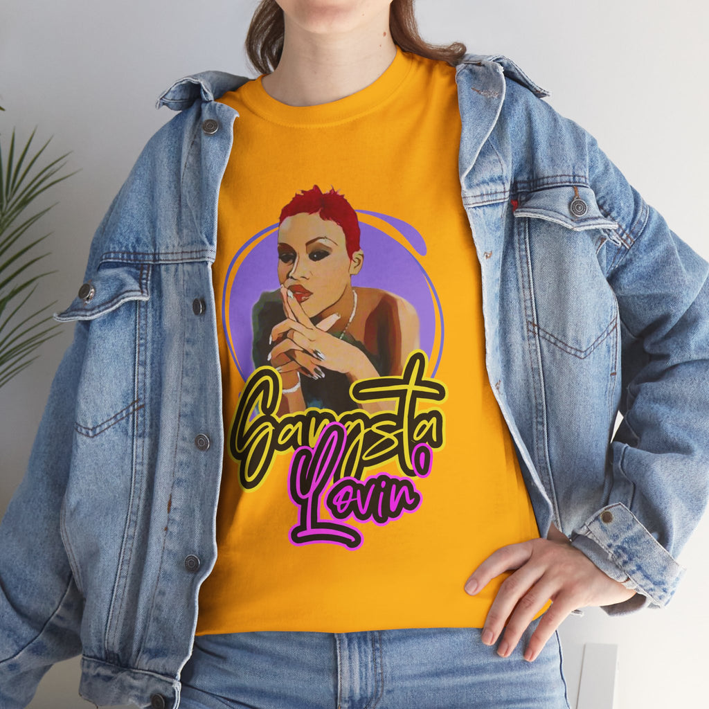 Eve T-Shirt — Gangsta Lovin' Graphic Cartoon Tee (Retro Rap Portrait)