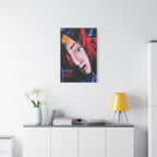 "The Death of Slim Shady" Album Cover Portrait with Acyrlic Paint Print (Stretched 1.25") Matte Canvas Print