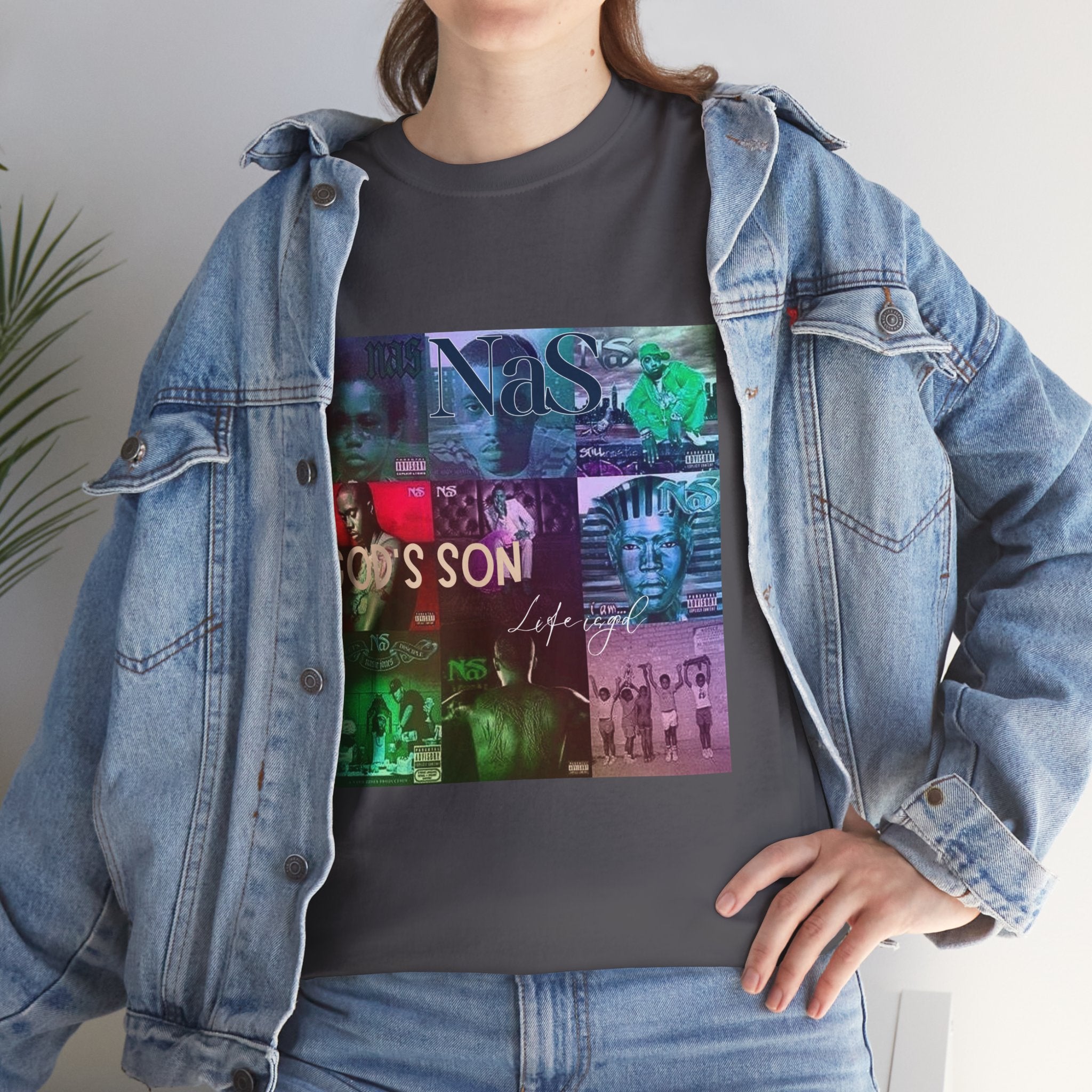 NAS Graphic Tee — Album Covers Retro Collage T-Shirt