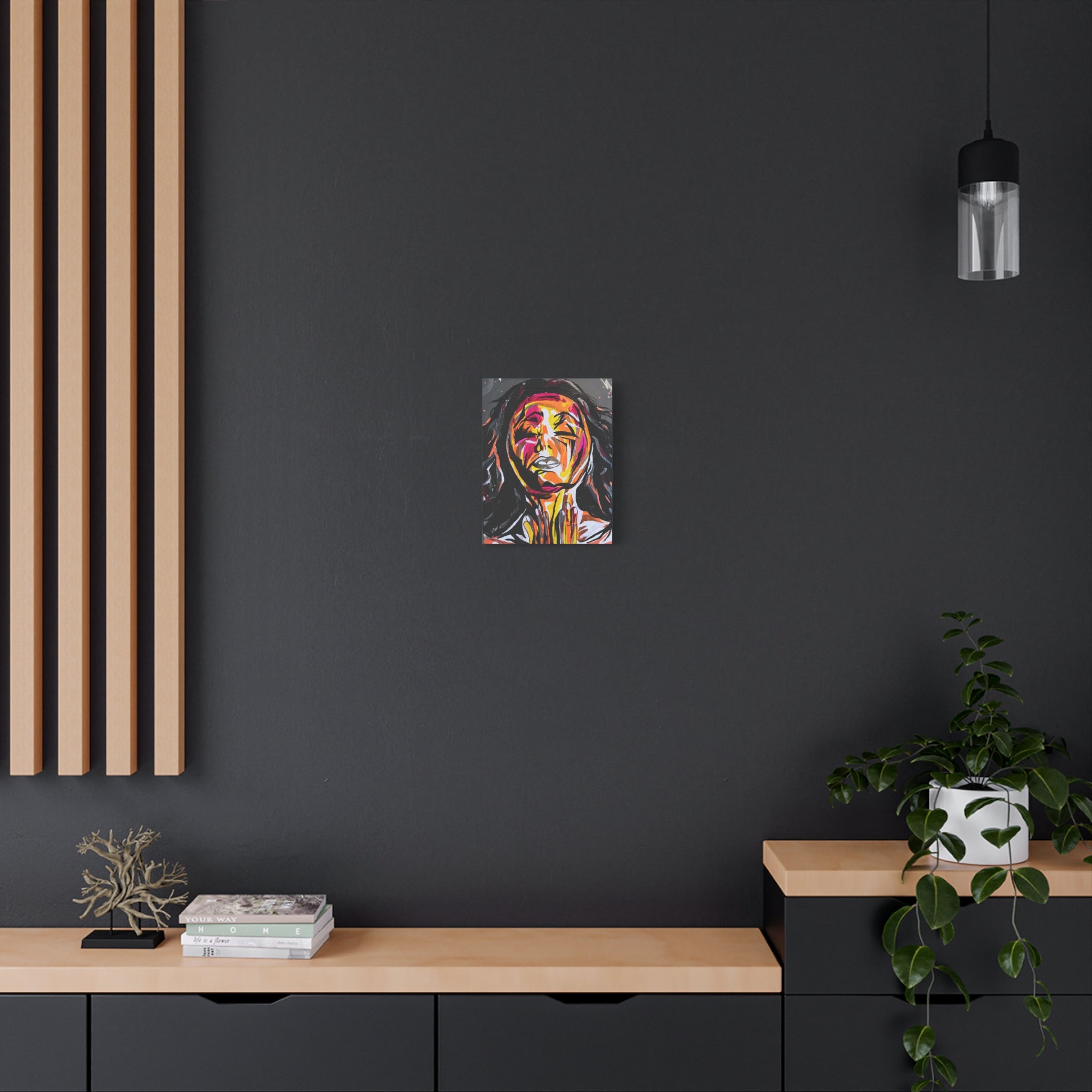 'Unbound' - Abstract Colorful Woman Portrait Canvas - Modern Expressionist Wall Art