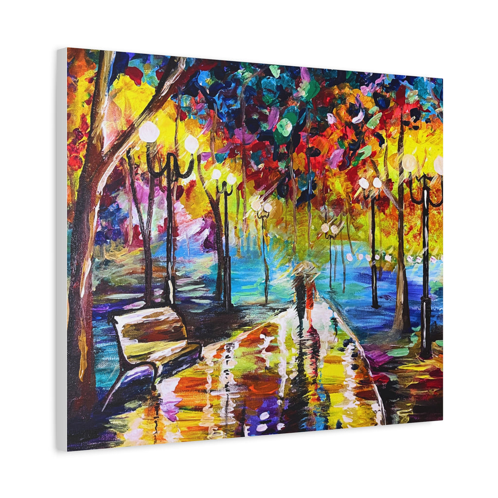 The Calm Storm - Original Colorful Canvas Print