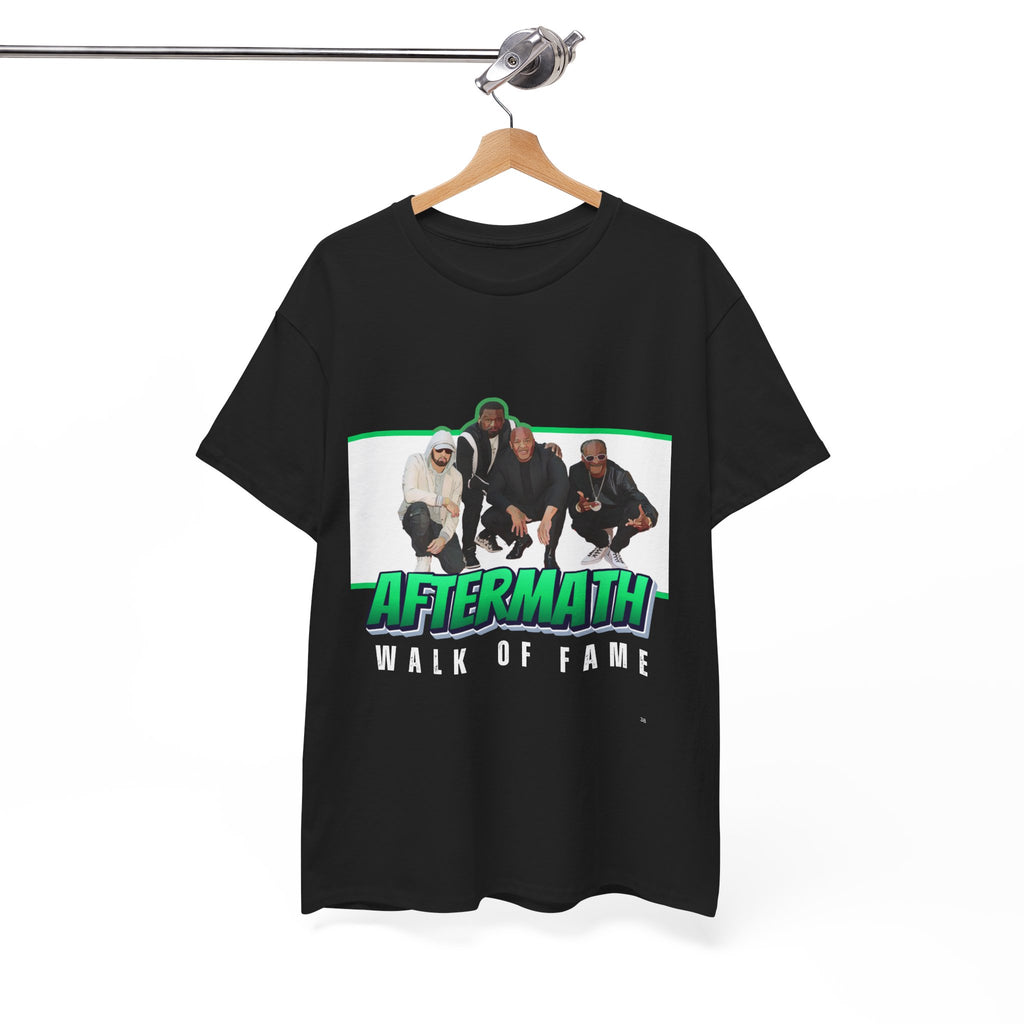 Em, Dre, Snoop, 50 - Unisex Heavy Cotton Tee - "Aftermath" Walk of Fame Graphic Tee