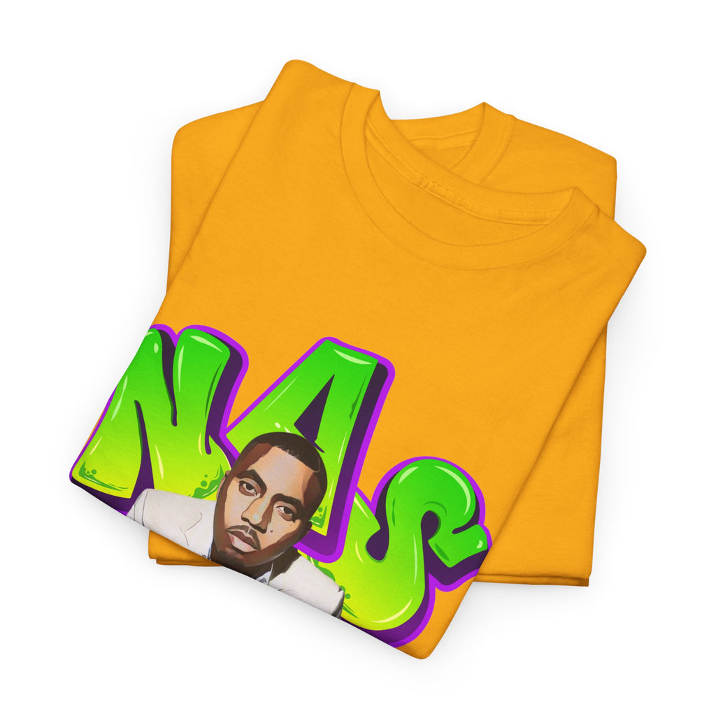 Nas Graphic Tee — Retro Graffiti Hip-Hop Tribute Shirt - Lifes a B*