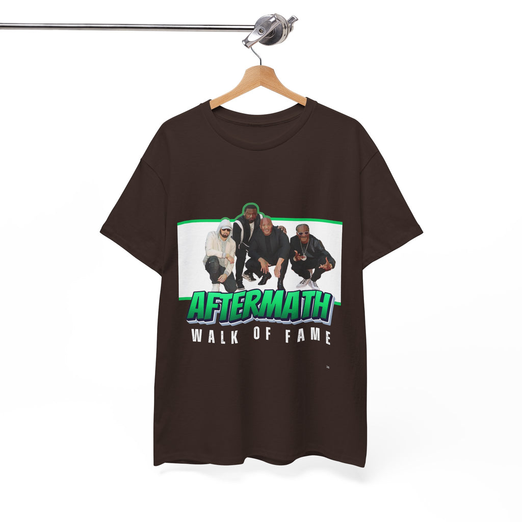 Em, Dre, Snoop, 50 - Unisex Heavy Cotton Tee - "Aftermath" Walk of Fame Graphic Tee