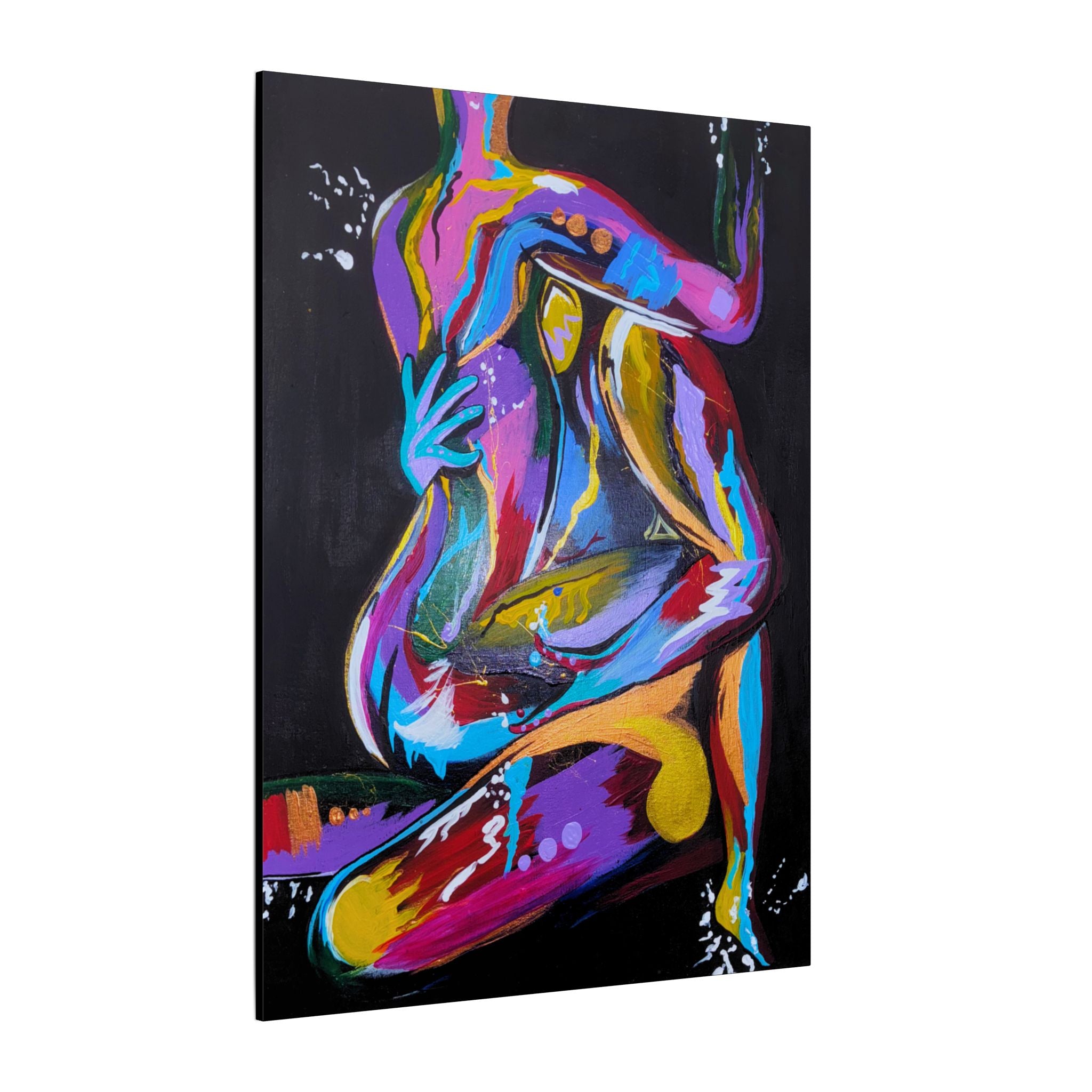 'Last Weekend' - Abstract Colorful Sensual Canvas Print — Matte Stretched Wall Art