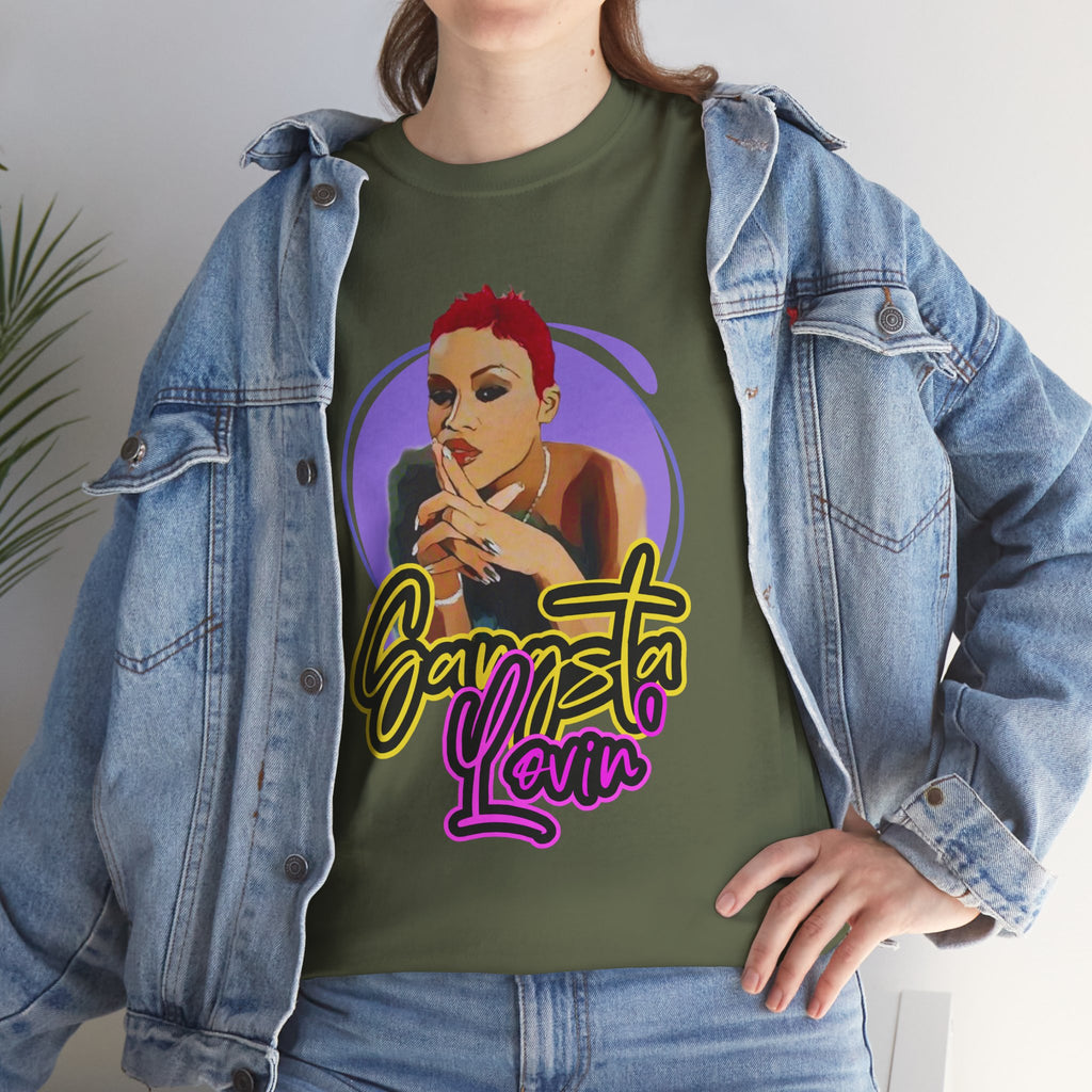 Eve T-Shirt — Gangsta Lovin' Graphic Cartoon Tee (Retro Rap Portrait)