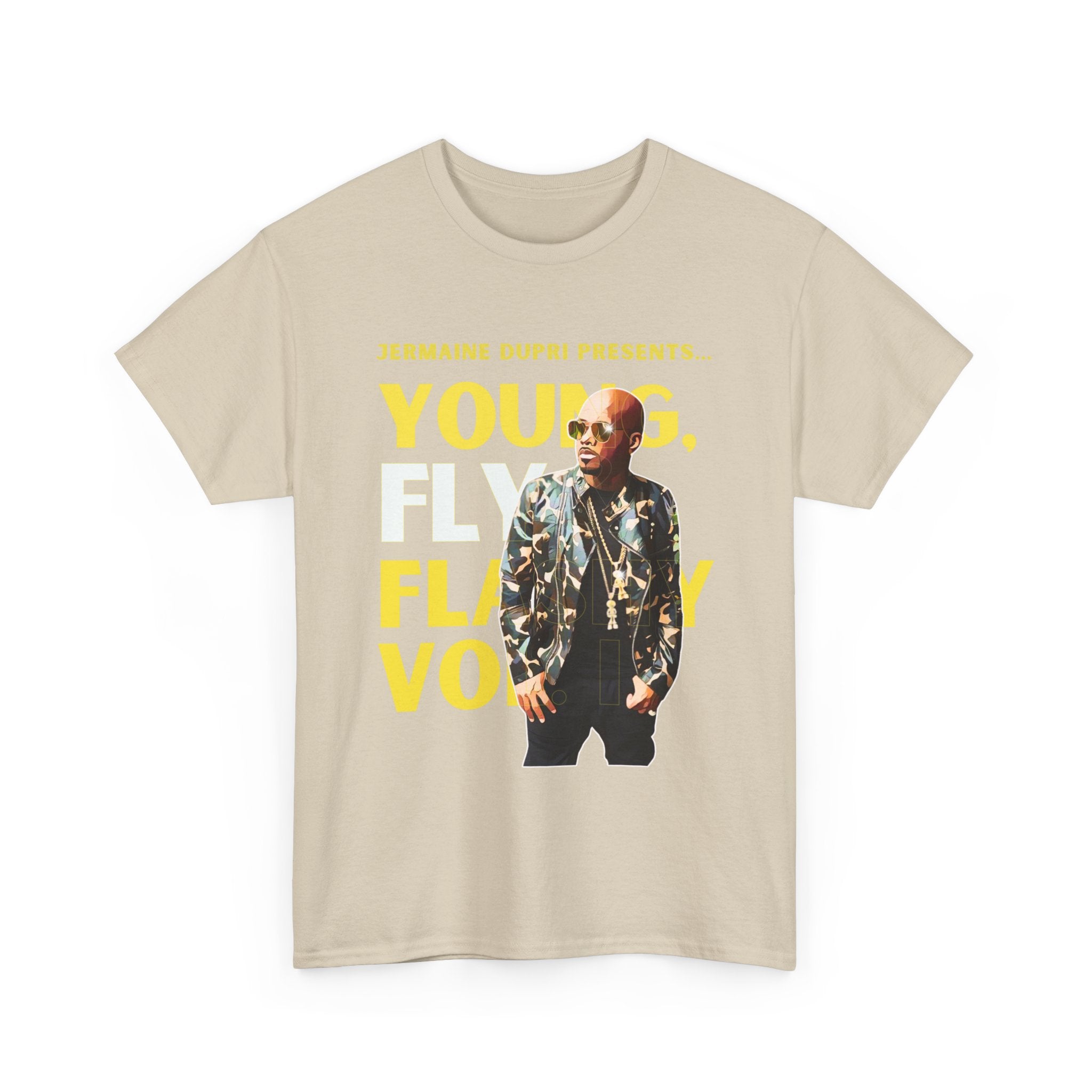 Jermaine Dupri T-Shirt — "Young, Fly Flashy" Album Cover Deisgn Tee