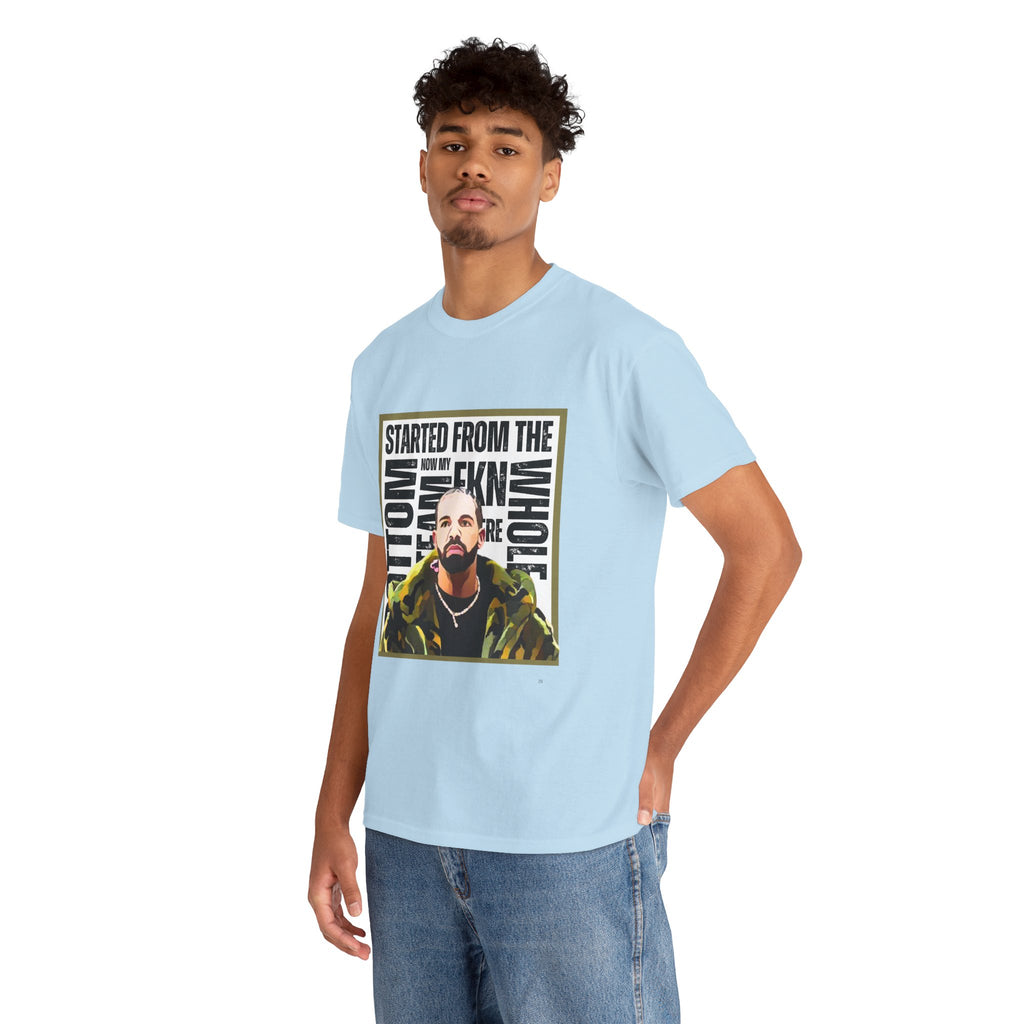 Drake "Started From The Bottom" Graphic Cartoon Tee
