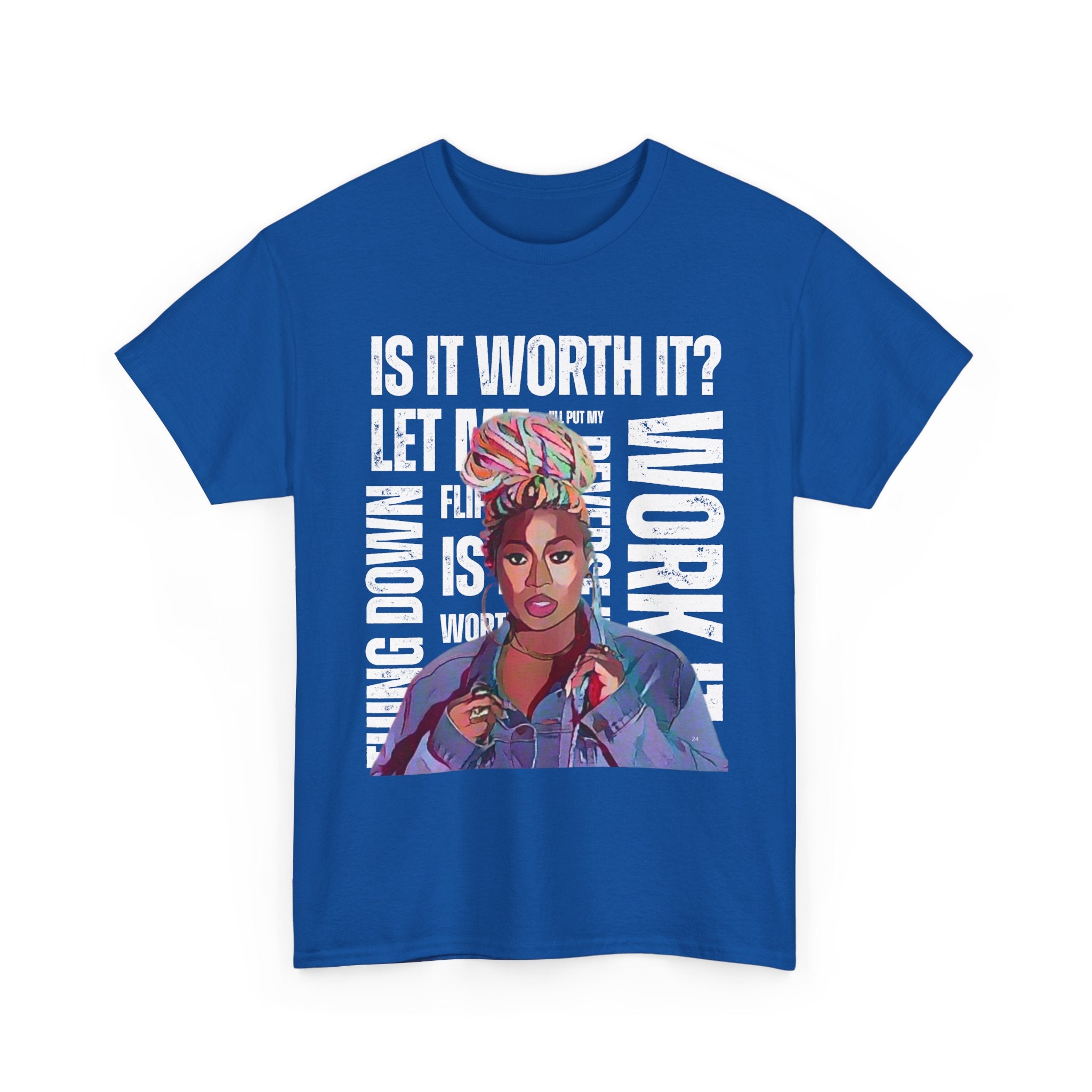 Missy Elliot Graphic Tee — “Is It Worth It? Let me Work It”