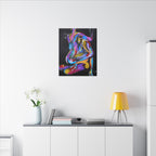 'Last Weekend' - Abstract Colorful Sensual Canvas Print — Matte Stretched Wall Art