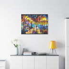 The Calm Storm - Original Colorful Canvas Print