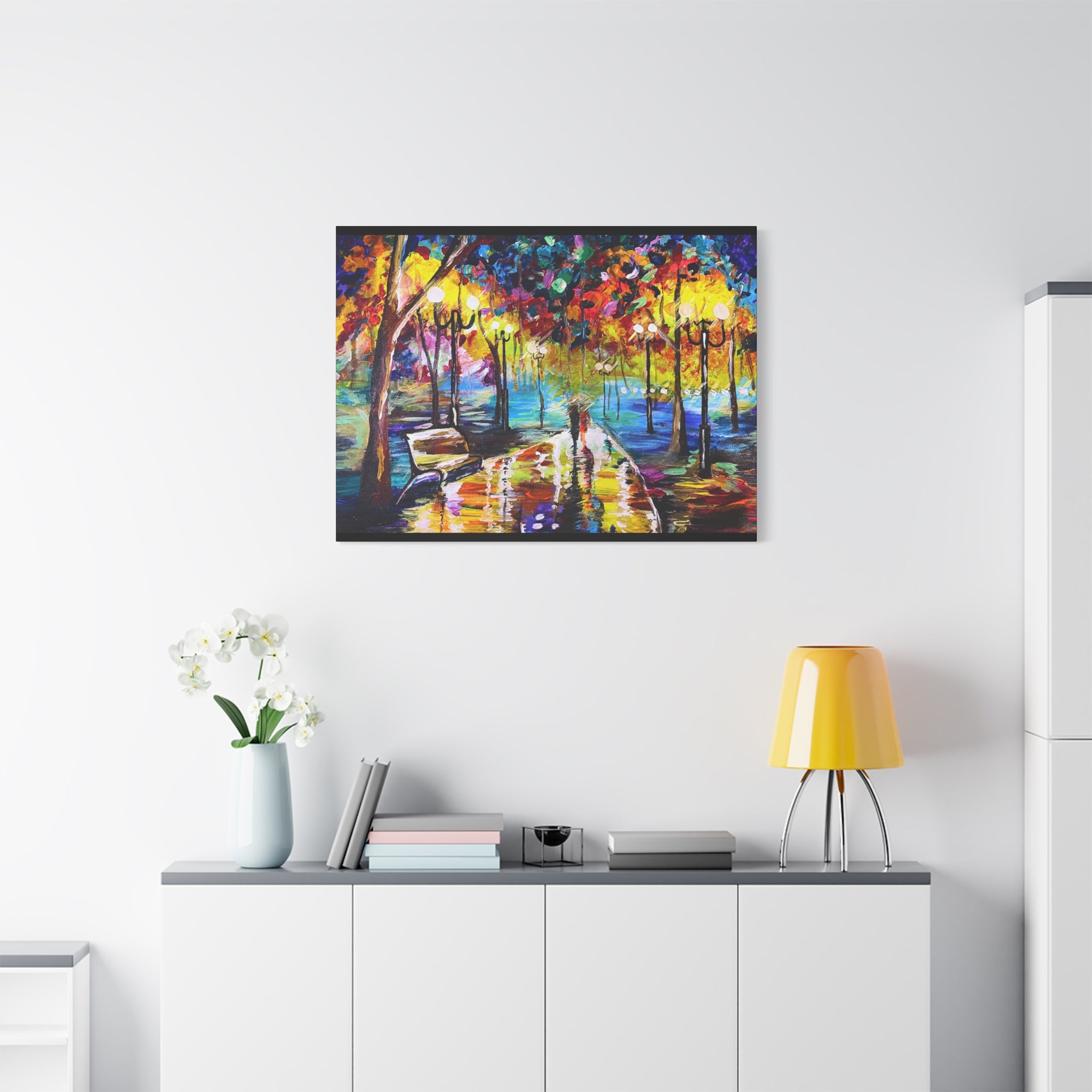 The Calm Storm - Original Colorful Canvas Print
