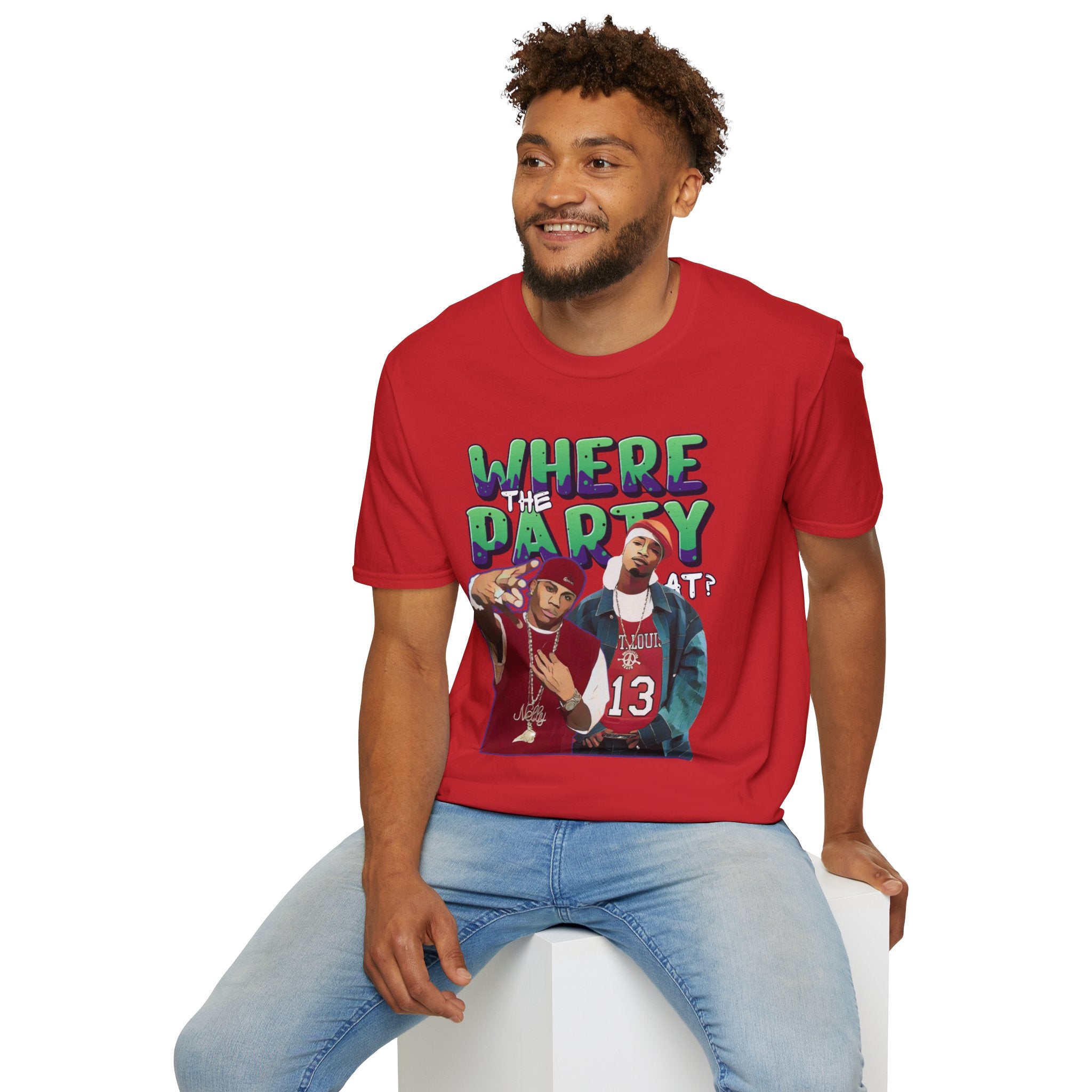 Nelly & Ja Rule Graphic T-Shirt — "Where The Party At?" Retro Hip-Hop Tee