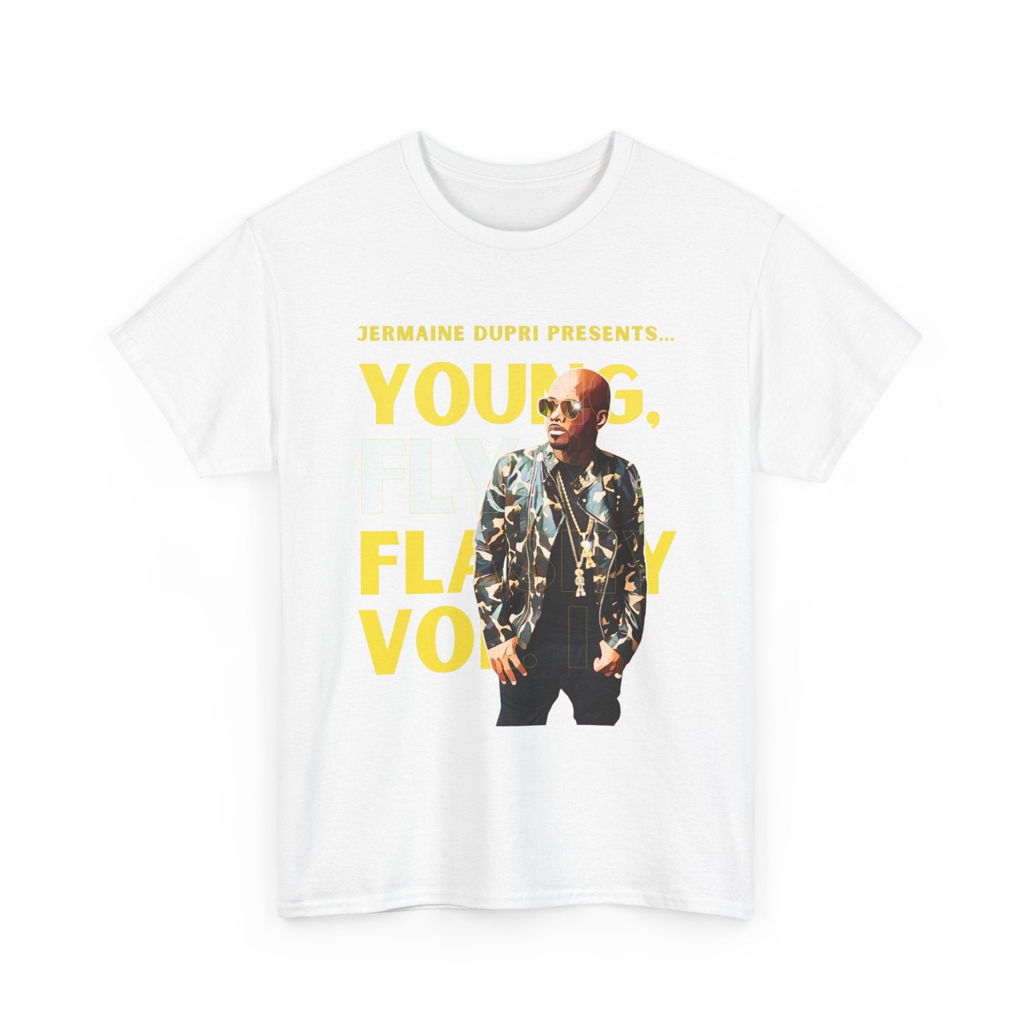 Jermaine Dupri T-Shirt — "Young, Fly Flashy" Album Cover Deisgn Tee