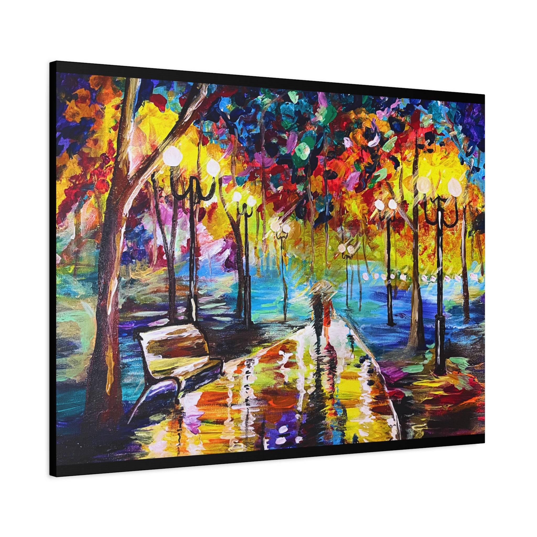 The Calm Storm - Original Colorful Canvas Print
