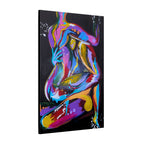 'Last Weekend' - Abstract Colorful Sensual Canvas Print — Matte Stretched Wall Art