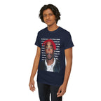 Pac Graphic Photo Tee with Keep Your Head Up Lyrics Text