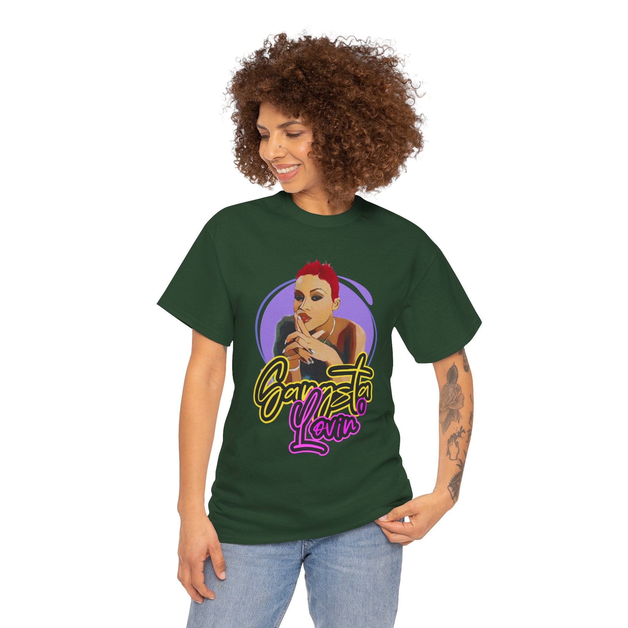 Eve T-Shirt — Gangsta Lovin' Graphic Cartoon Tee (Retro Rap Portrait)