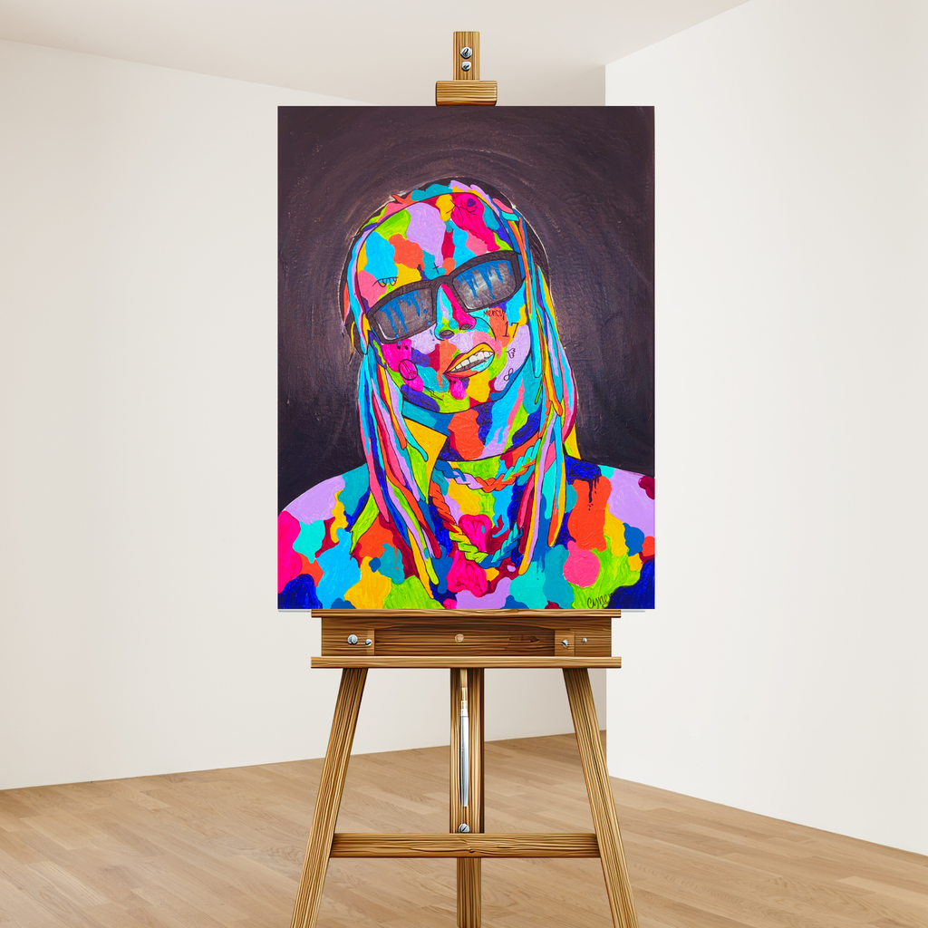 Rap Art - Lil' Wayne Urban Art Original Painting