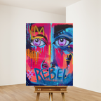 “REBEL” — Bold Contemporary Original Acrylic Painting