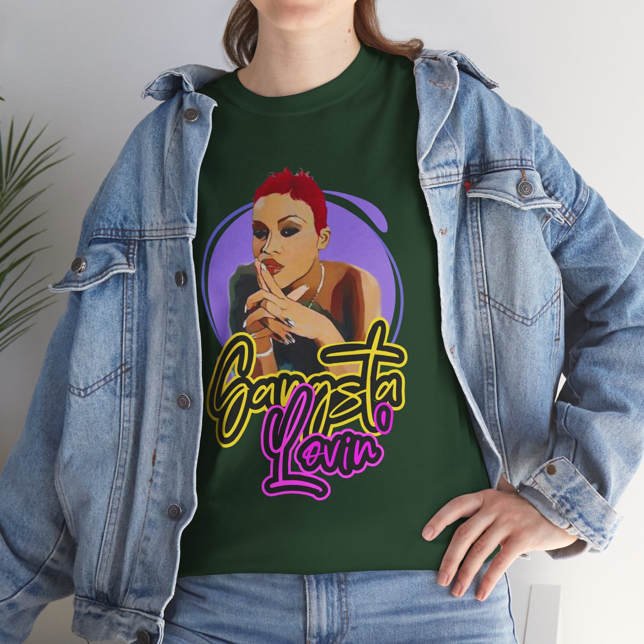 Eve T-Shirt — Gangsta Lovin' Graphic Cartoon Tee (Retro Rap Portrait)