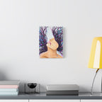 'Wild' - Surreal Woman with Flowing Hair Matte Canvas Wall Art