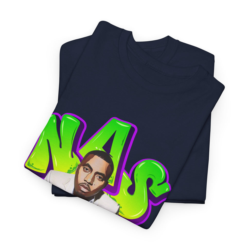 Nas Graphic Tee — Retro Graffiti Hip-Hop Tribute Shirt - Lifes a B*
