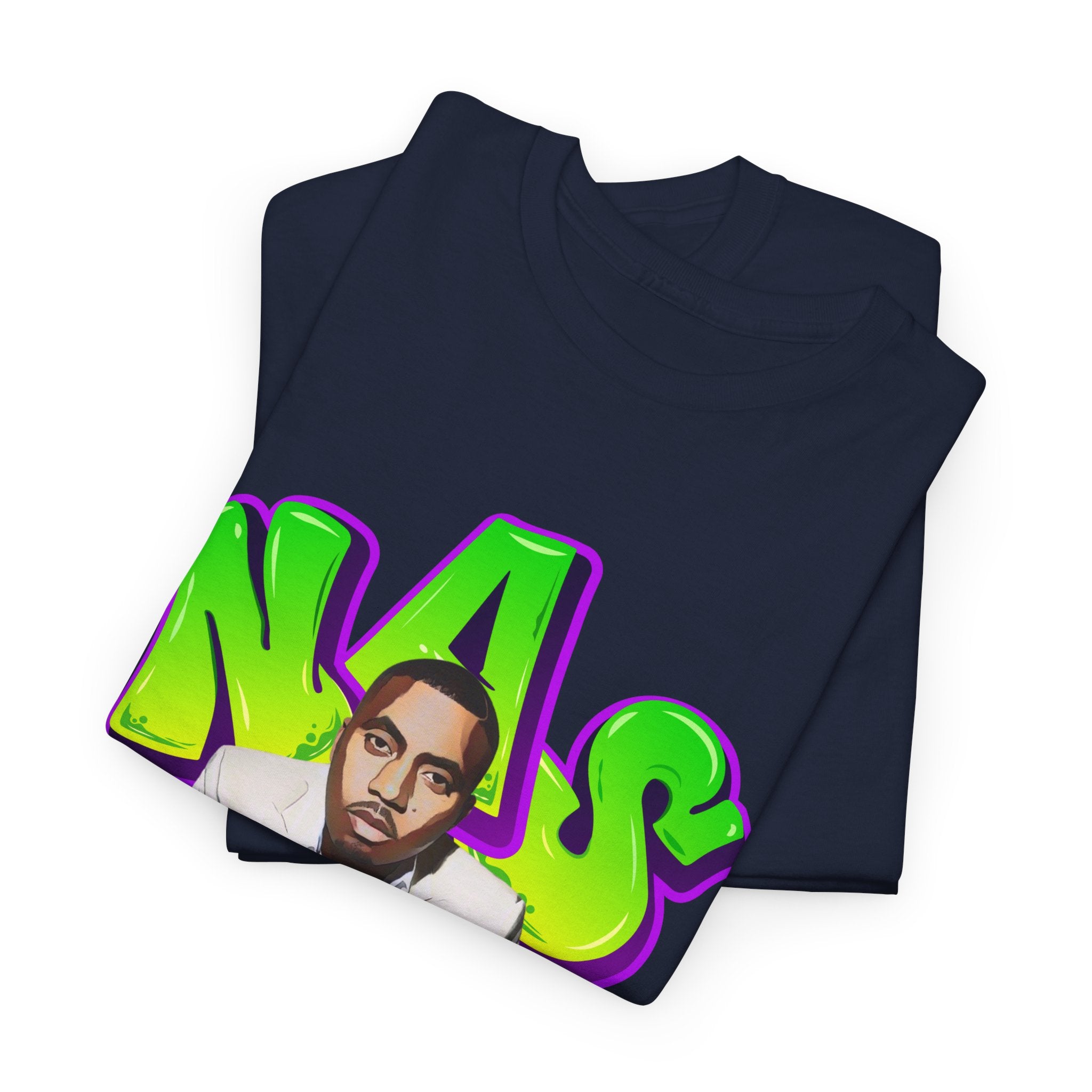 Nas Graphic Tee — Retro Graffiti Hip-Hop Tribute Shirt - Lifes a B*