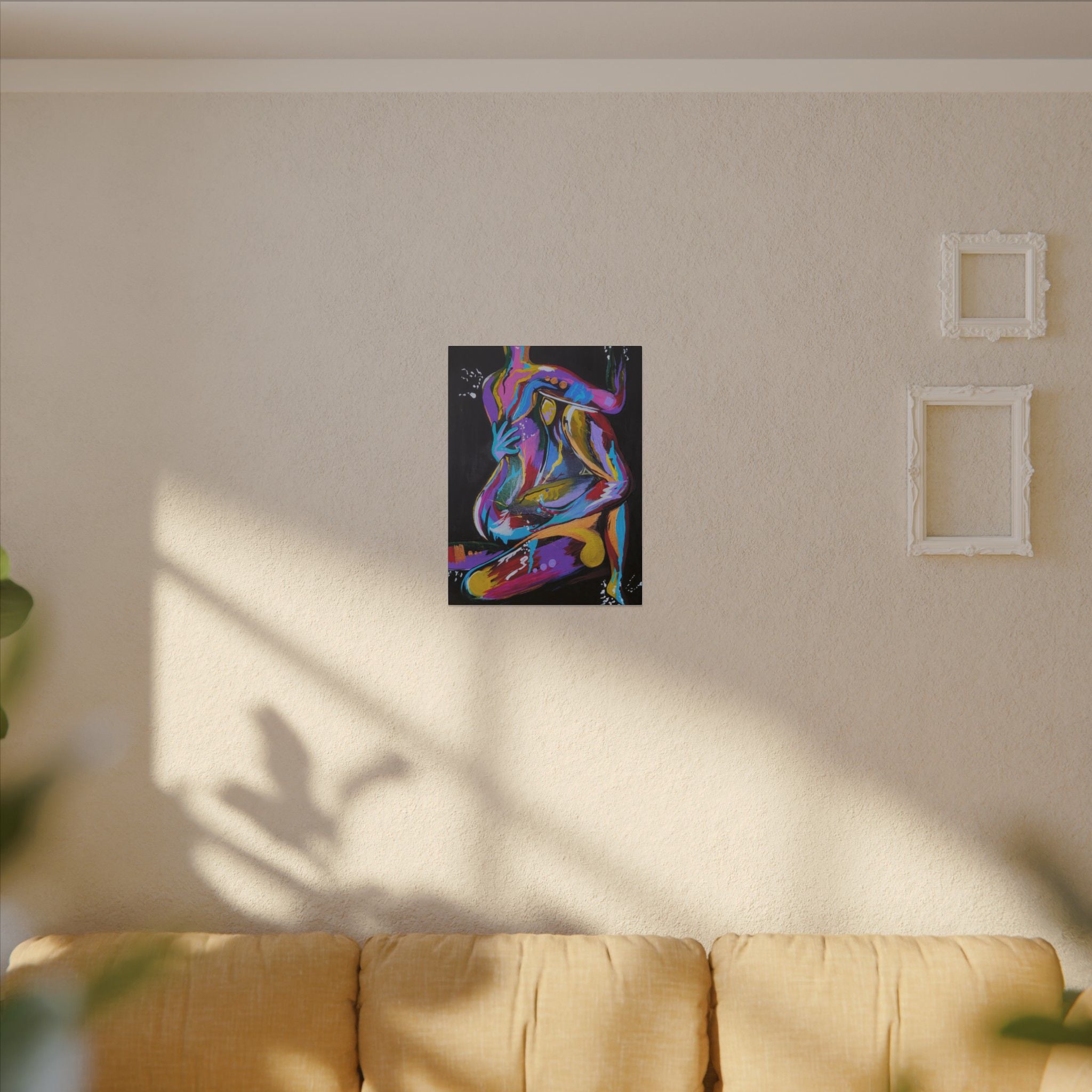 'Last Weekend' - Abstract Colorful Sensual Canvas Print — Matte Stretched Wall Art