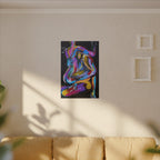 'Last Weekend' - Abstract Colorful Sensual Canvas Print — Matte Stretched Wall Art