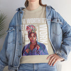 Missy Elliot Graphic Tee — “Is It Worth It? Let me Work It”