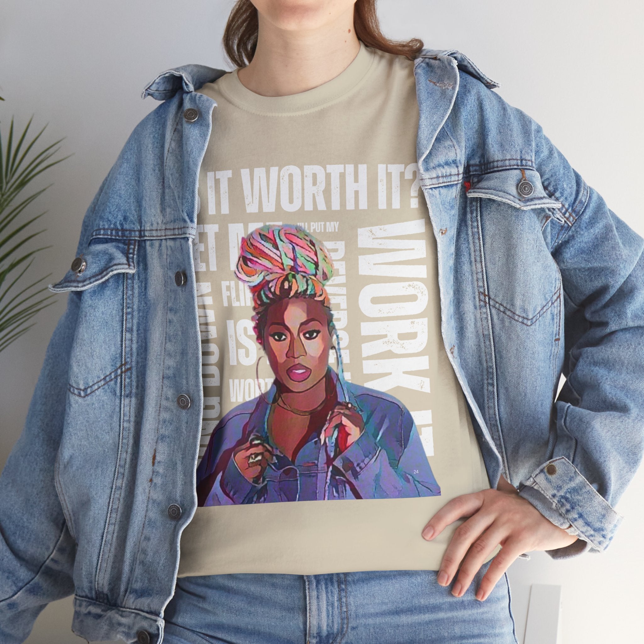 Missy Elliot Graphic Tee — “Is It Worth It? Let me Work It”