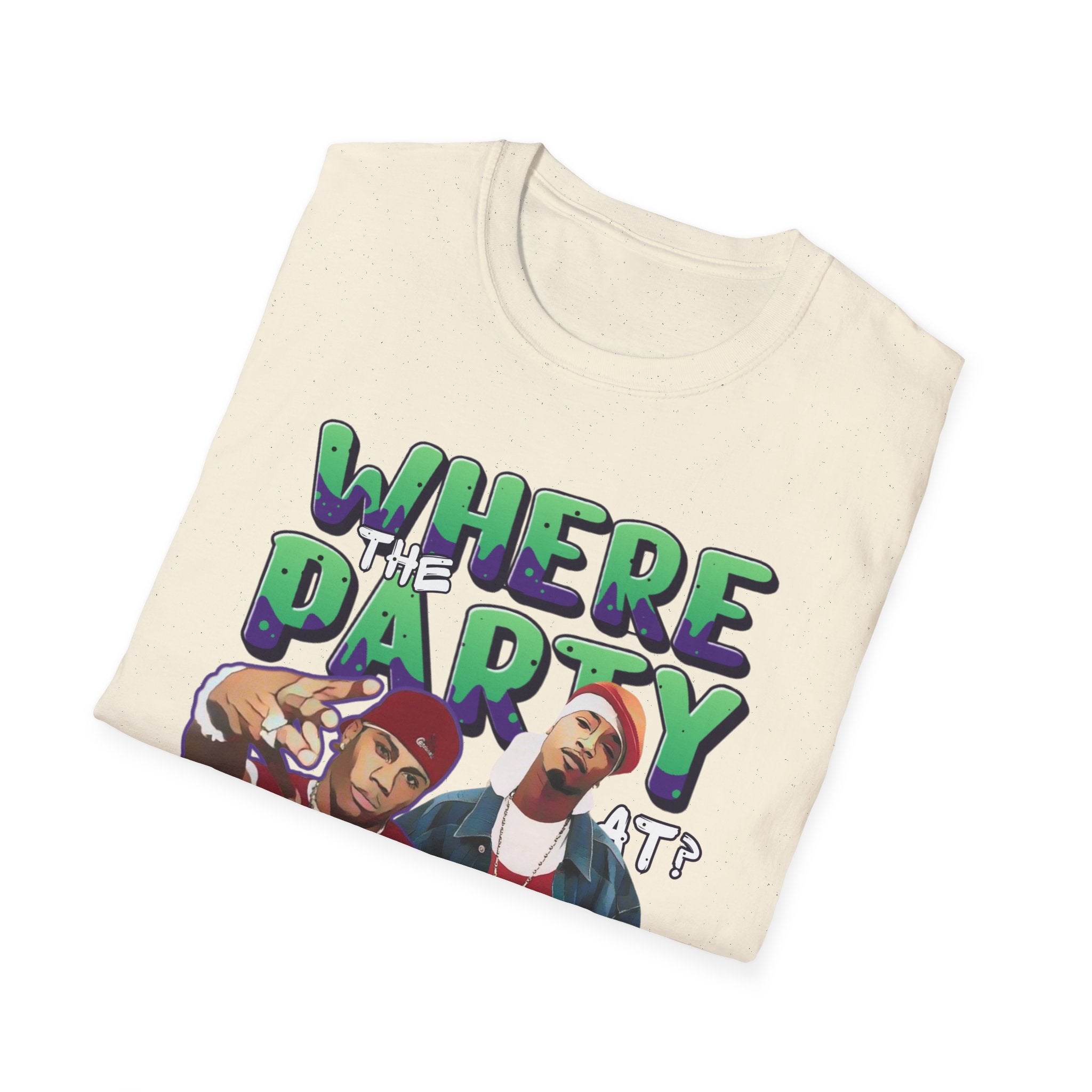 Nelly & Ja Rule Graphic T-Shirt — "Where The Party At?" Retro Hip-Hop Tee