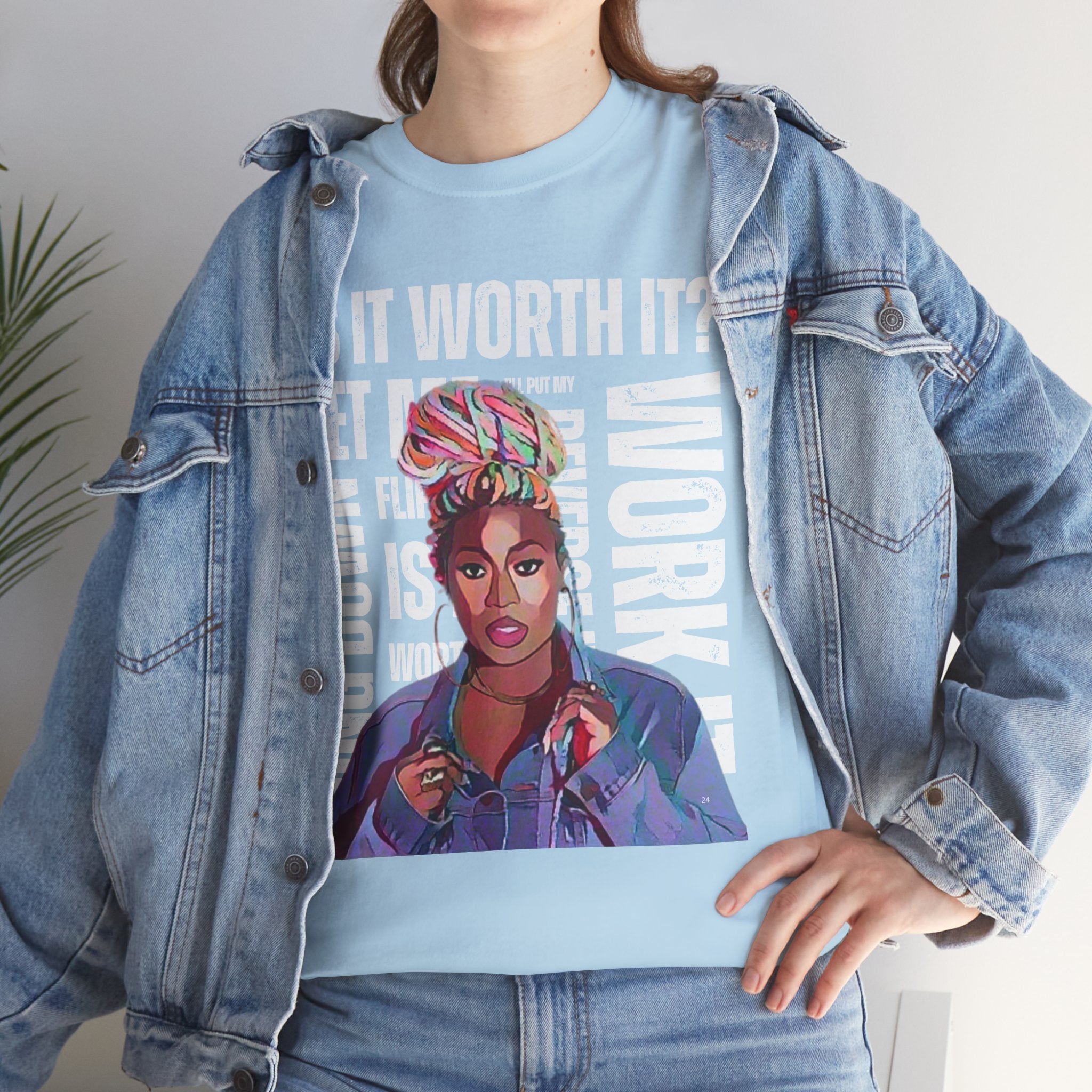 Missy Elliot Graphic Tee — “Is It Worth It? Let me Work It”