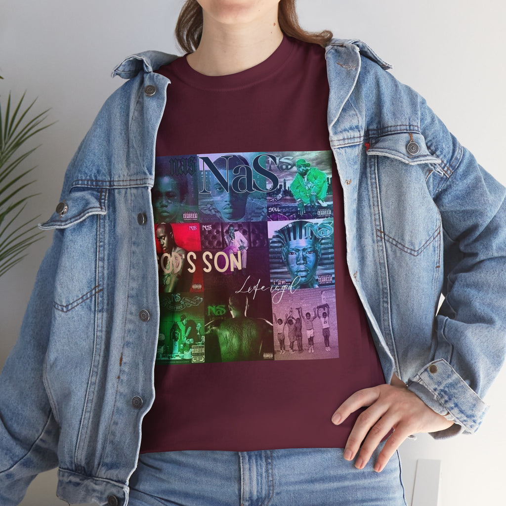 NAS Graphic Tee — Album Covers Retro Collage T-Shirt
