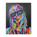 Rap Art - Lil' Wayne Urban Art Portrait Canvas — Colorful Matte Stretched Wall Art