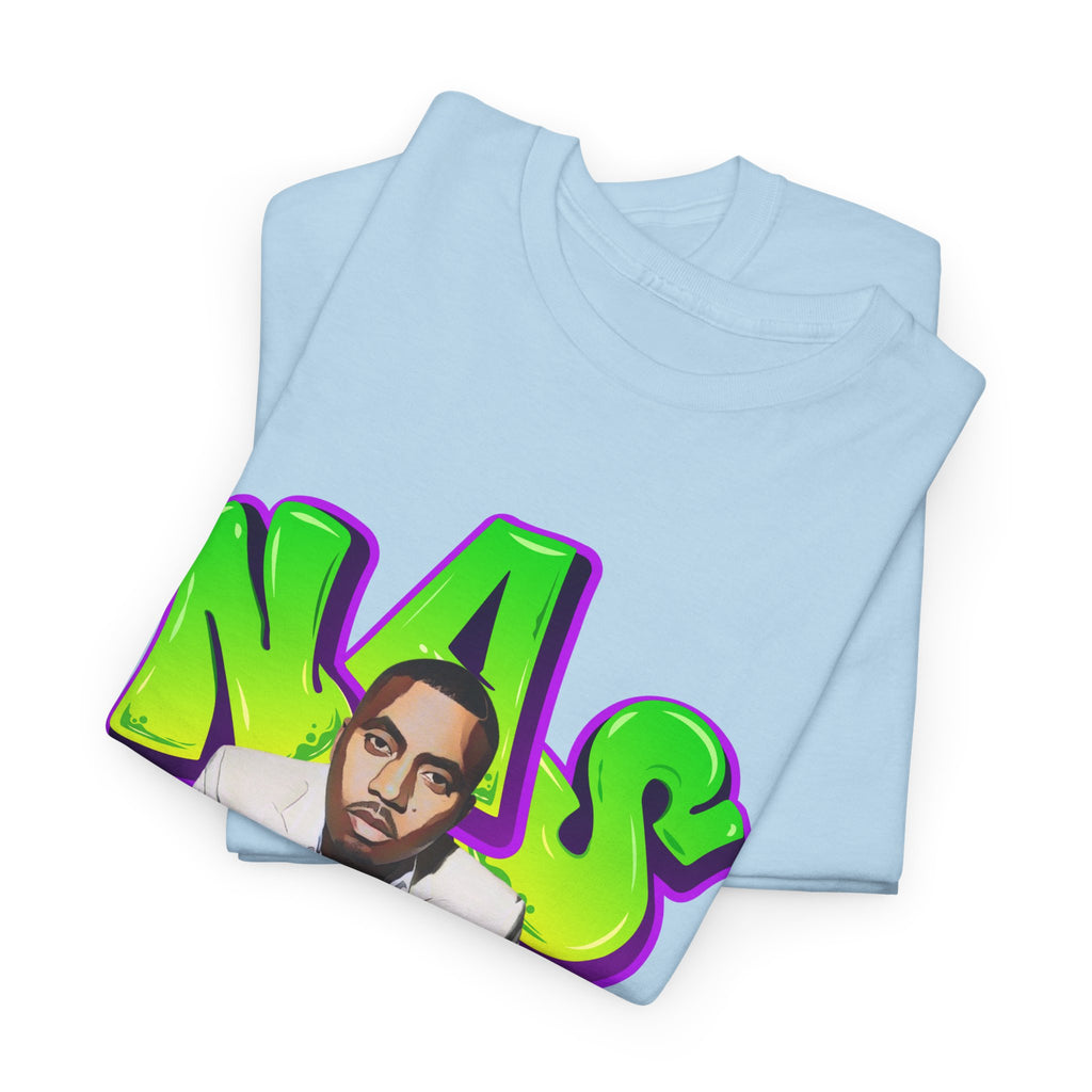 Nas Graphic Tee — Retro Graffiti Hip-Hop Tribute Shirt - Lifes a B*