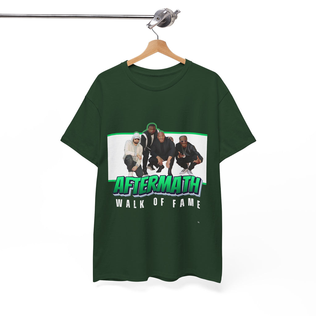 Em, Dre, Snoop, 50 - Unisex Heavy Cotton Tee - "Aftermath" Walk of Fame Graphic Tee