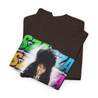 Sza Portrait Graphic Tee — Colorful Retro SZA Fan Shirt