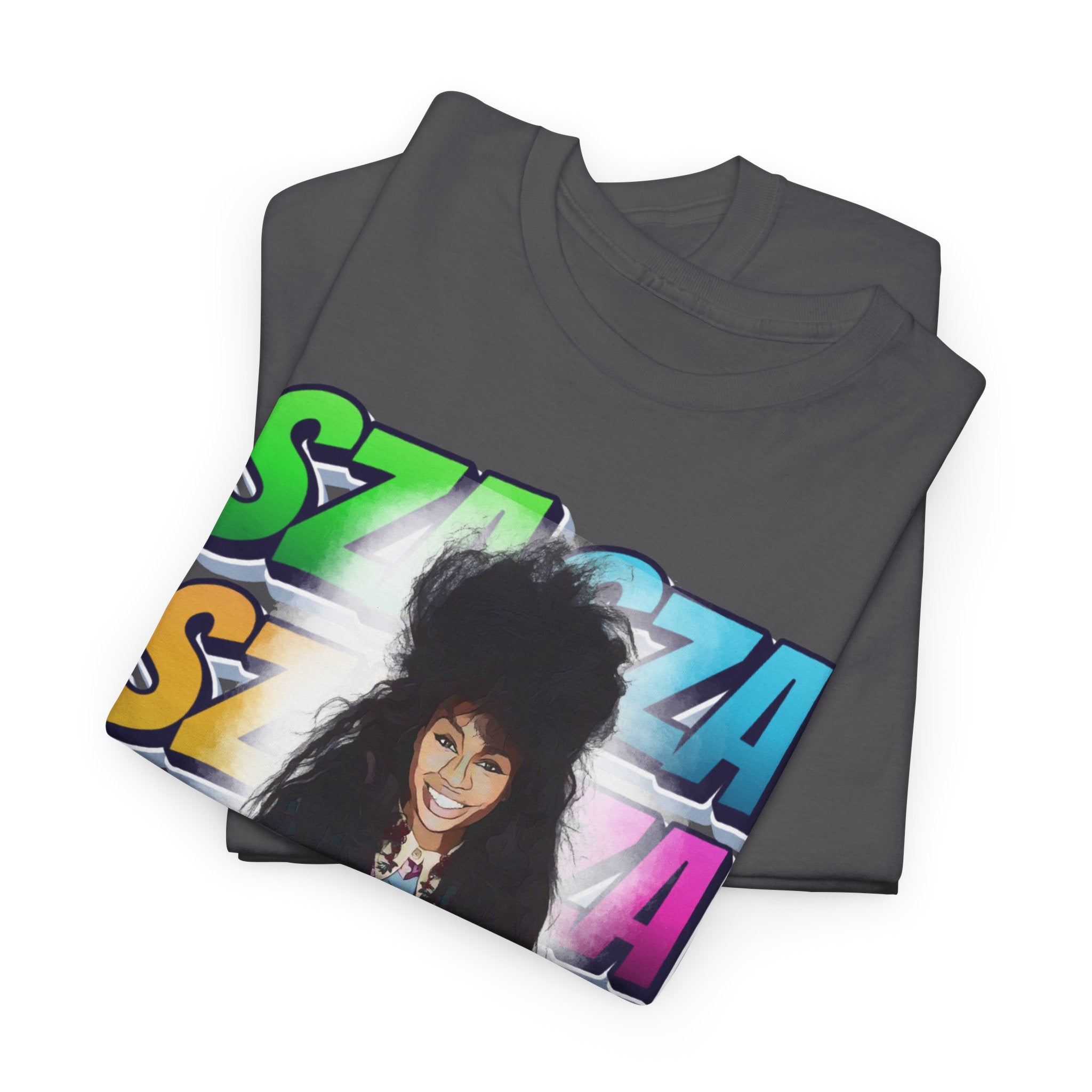 Sza Portrait Graphic Tee — Colorful Retro SZA Fan Shirt
