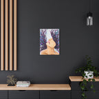 'Wild' - Surreal Woman with Flowing Hair Matte Canvas Wall Art