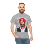Pac Cartoon Graphic Tee with Changes Lyrics Text — Retro Streetwear T-Shirt