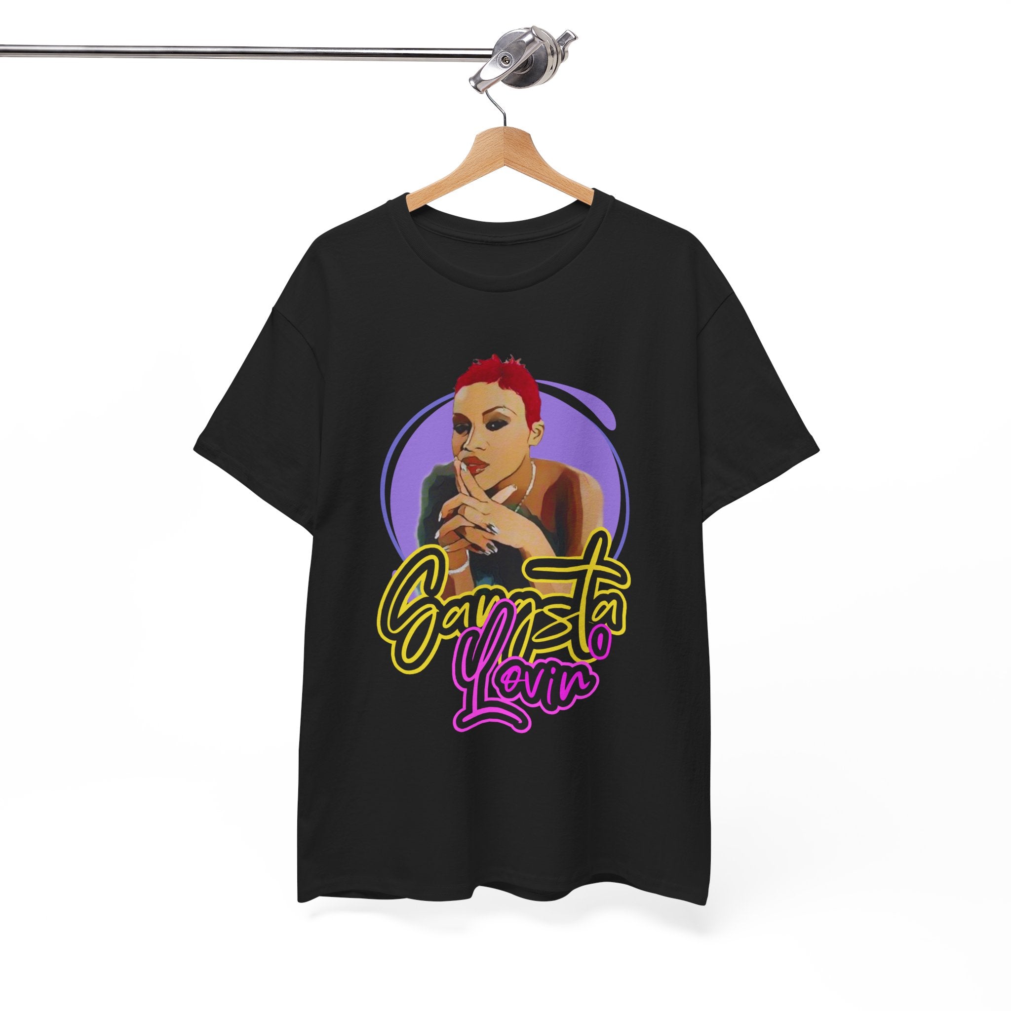 Eve T-Shirt — Gangsta Lovin' Graphic Cartoon Tee (Retro Rap Portrait)