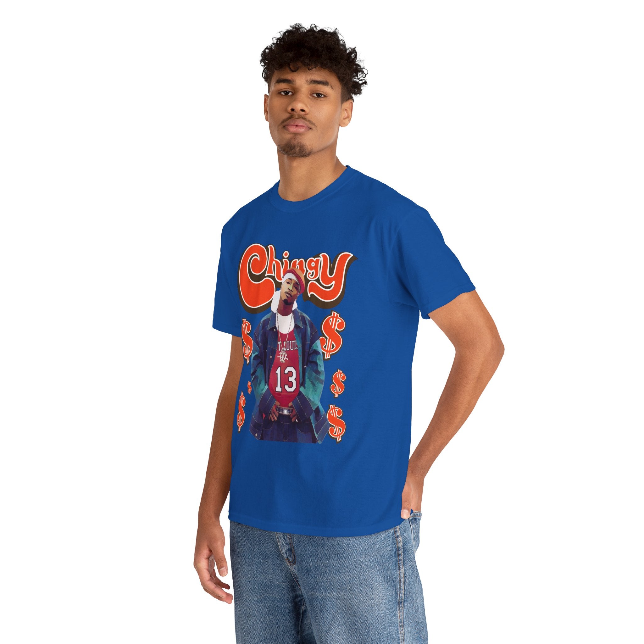 Chingy Retro Rap Tee — "Chingy" Graphic Shirt with Dollar Sign Motif