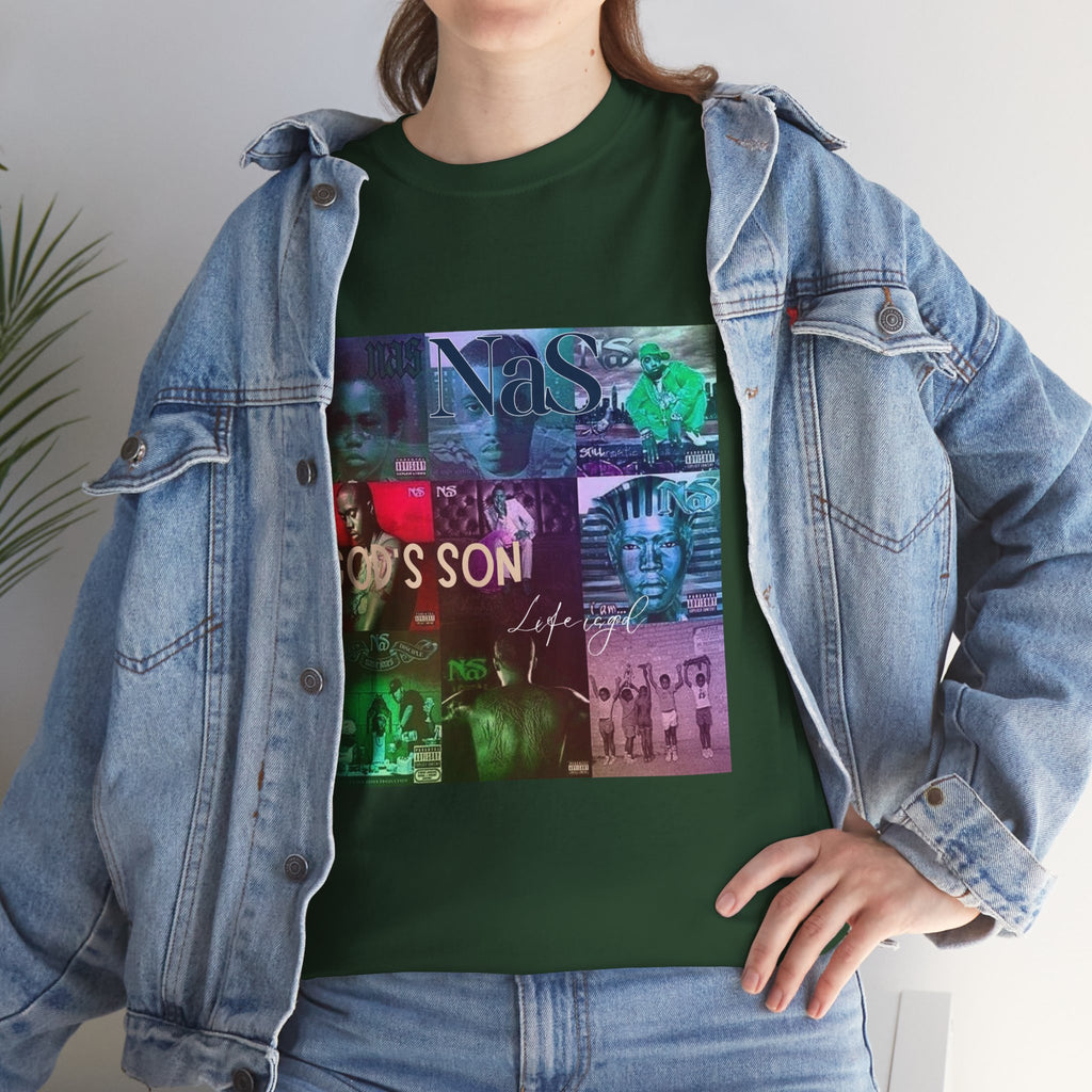 NAS Graphic Tee — Album Covers Retro Collage T-Shirt