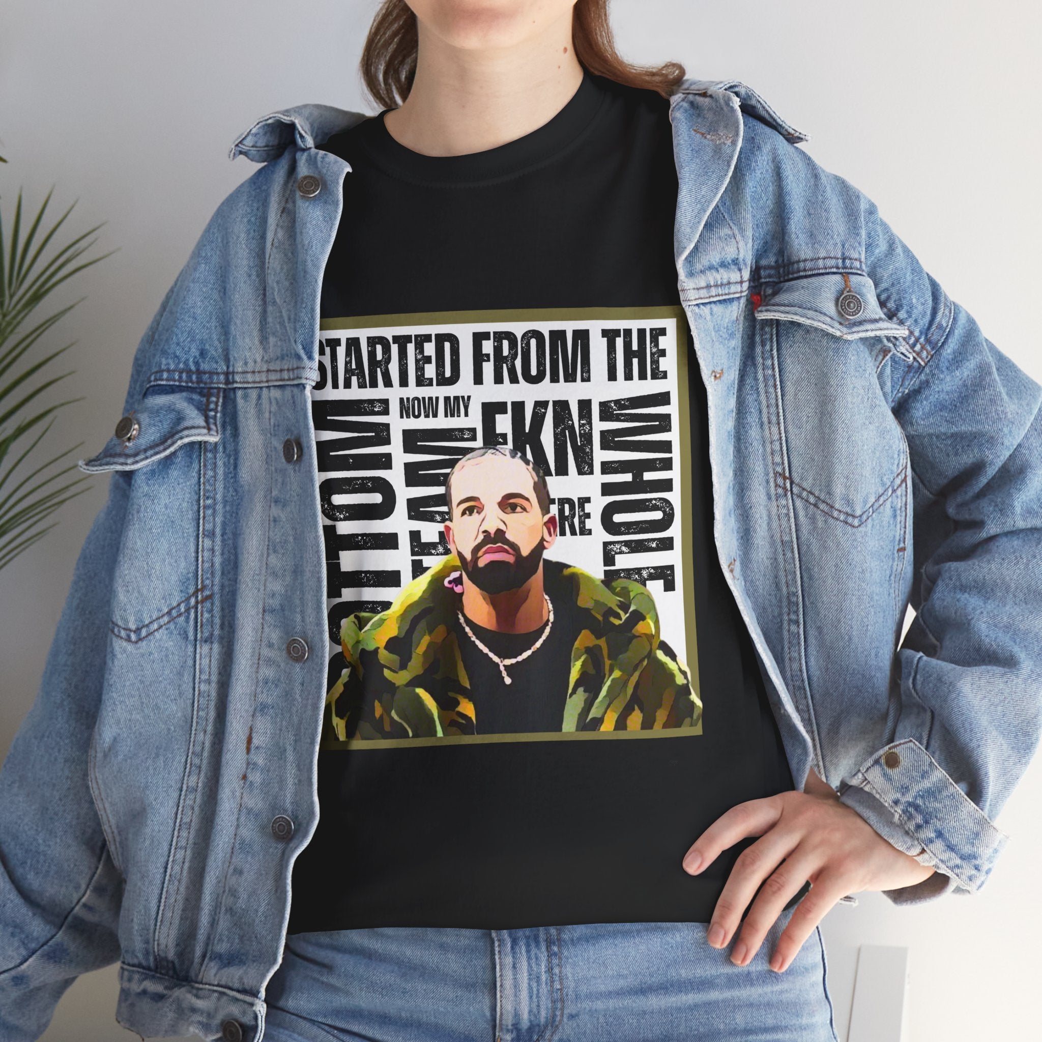 Drake "Started From The Bottom" Graphic Cartoon Tee